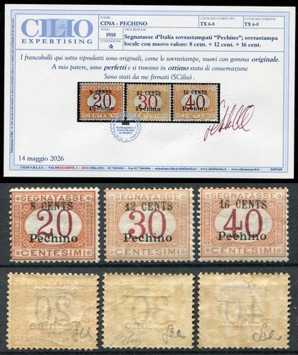Pechino 1918 segnatasse serie - pechino,